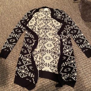 Cozy lush open cardigan
